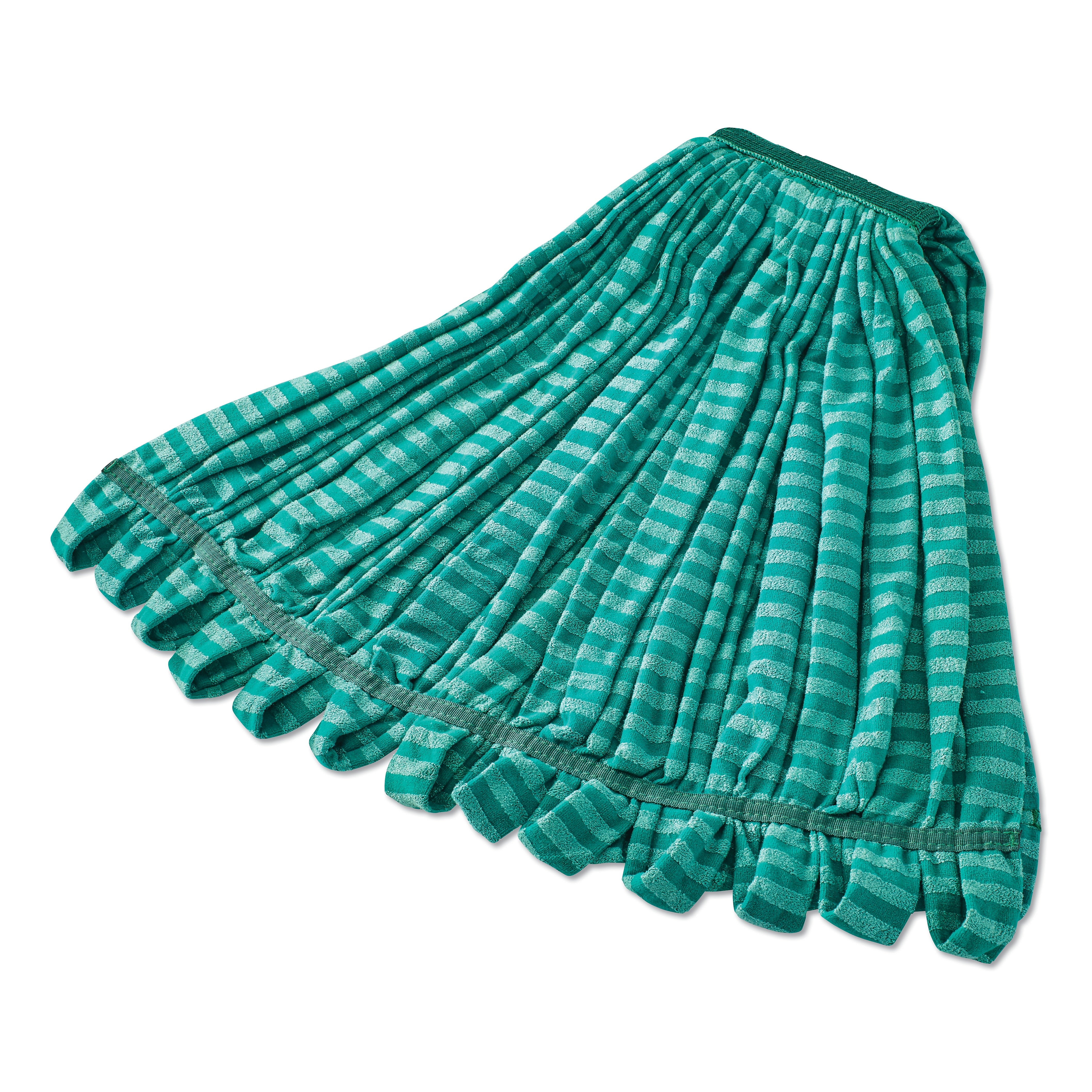Rubbermaid Microfiber Tube Wet Mop, Microfiber, 1" Headband, Green (RCPT813EA)