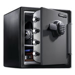 SentrySafe Fire-Safe with Digital Keypad Access, 1.23 cu ft, 16.38w x 19.38d x 17.88h, Gunmetal (SENSFW123ES)