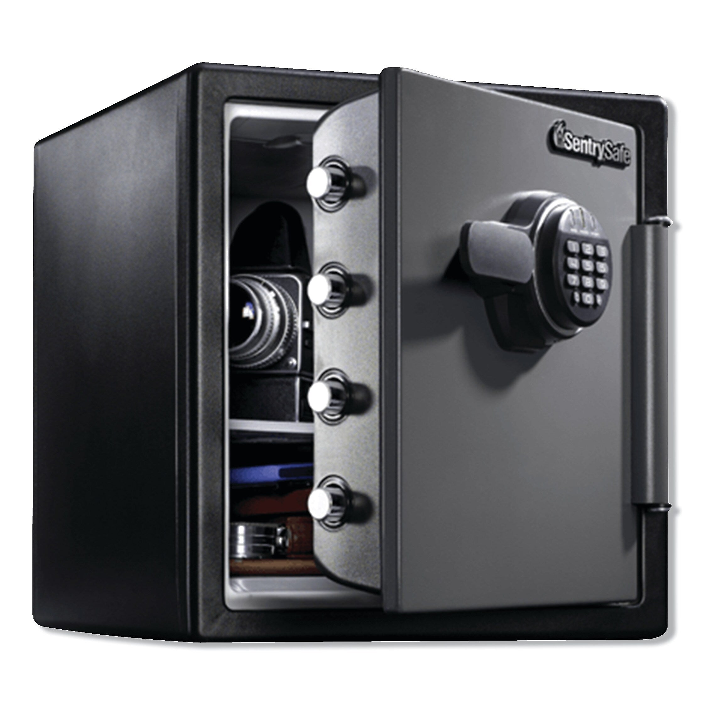 SentrySafe Fire-Safe with Digital Keypad Access, 1.23 cu ft, 16.38w x 19.38d x 17.88h, Gunmetal (SENSFW123ES)