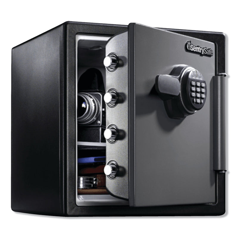 SentrySafe Fire-Safe with Digital Keypad Access, 1.23 cu ft, 16.38w x 19.38d x 17.88h, Gunmetal (SENSFW123ES)