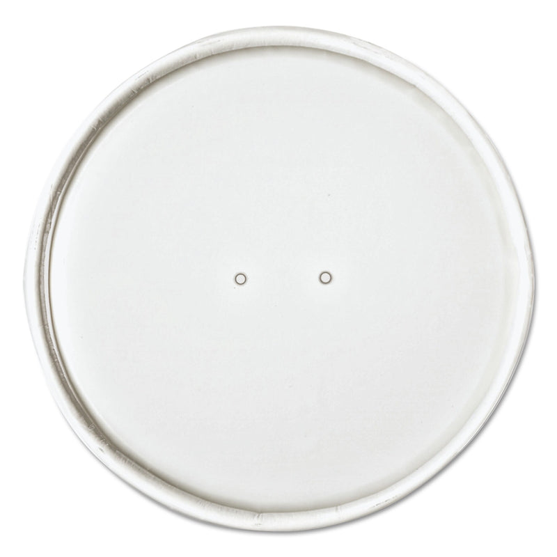 Dart Paper Lids for 32oz Food Containers, White, Vented, 4.6"Dia, 25/Bag, 20 Bag/Ctn (SCCCH32A)