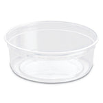 Solo Bare Eco-Forward RPET Deli Containers, 4.6" dia, Clear, 500/Carton (SCCDM8R)
