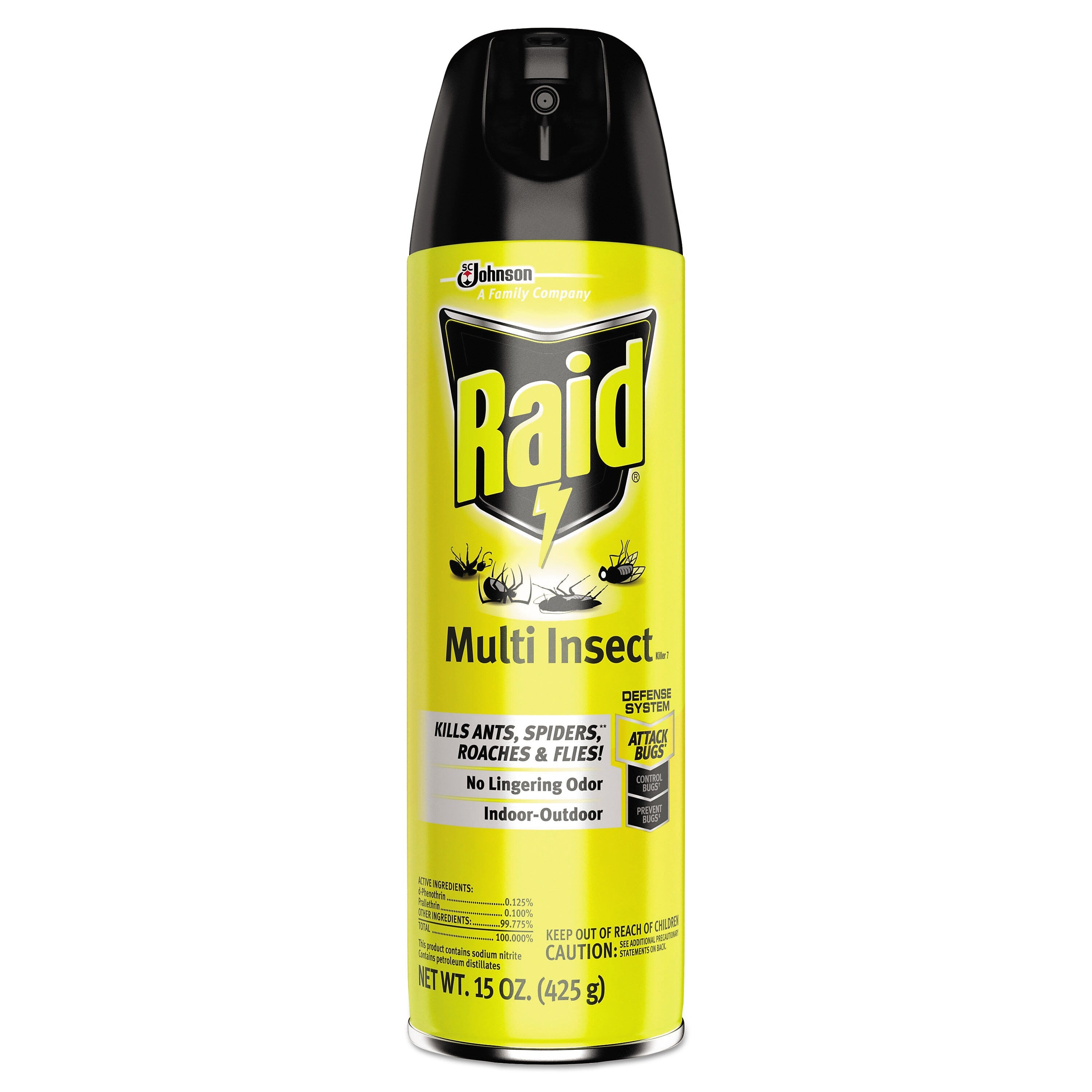 Raid Multi Insect Killer, 15 oz Aerosol Can, 12/Carton (SJN300819)