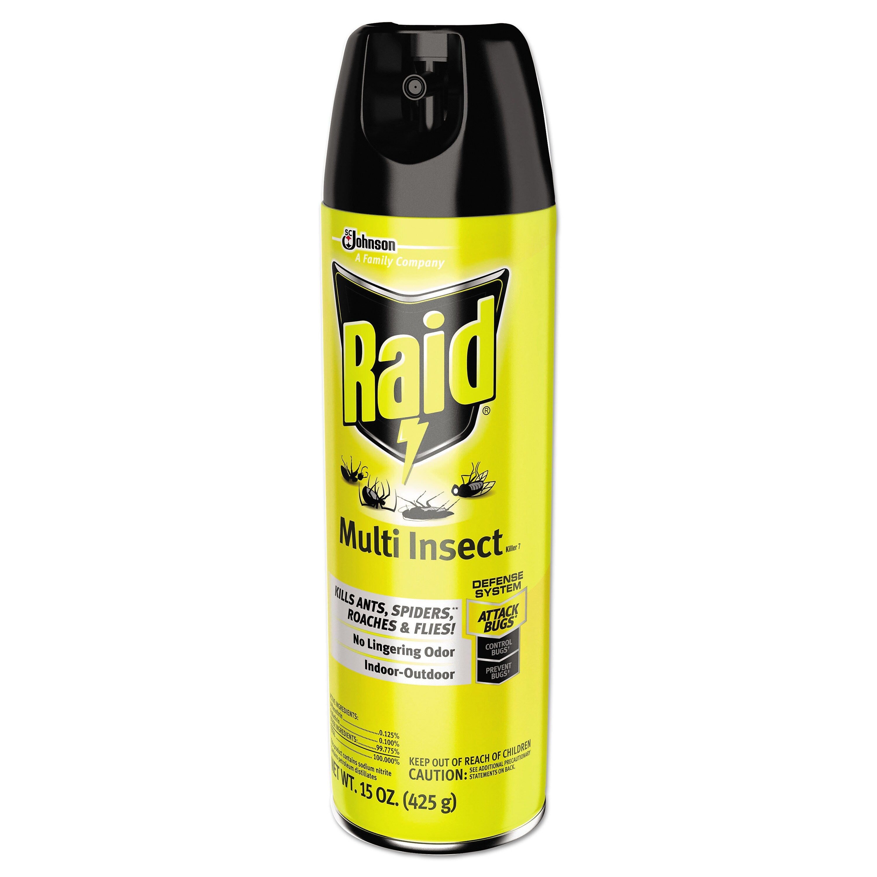 Raid Multi Insect Killer, 15 oz Aerosol Can, 12/Carton (SJN300819)