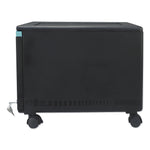 Storex Single-Drawer Mobile Filing Cabinet, 14.75w x 18.25d x 12.75h, Black/Teal (STX61270U01C)