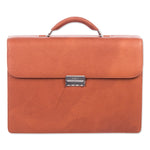Swiss Mobility Milestone Briefcase, Holds Laptops 15.6", 5" x 5" x 12", Cognac (SWZ49545807SM)