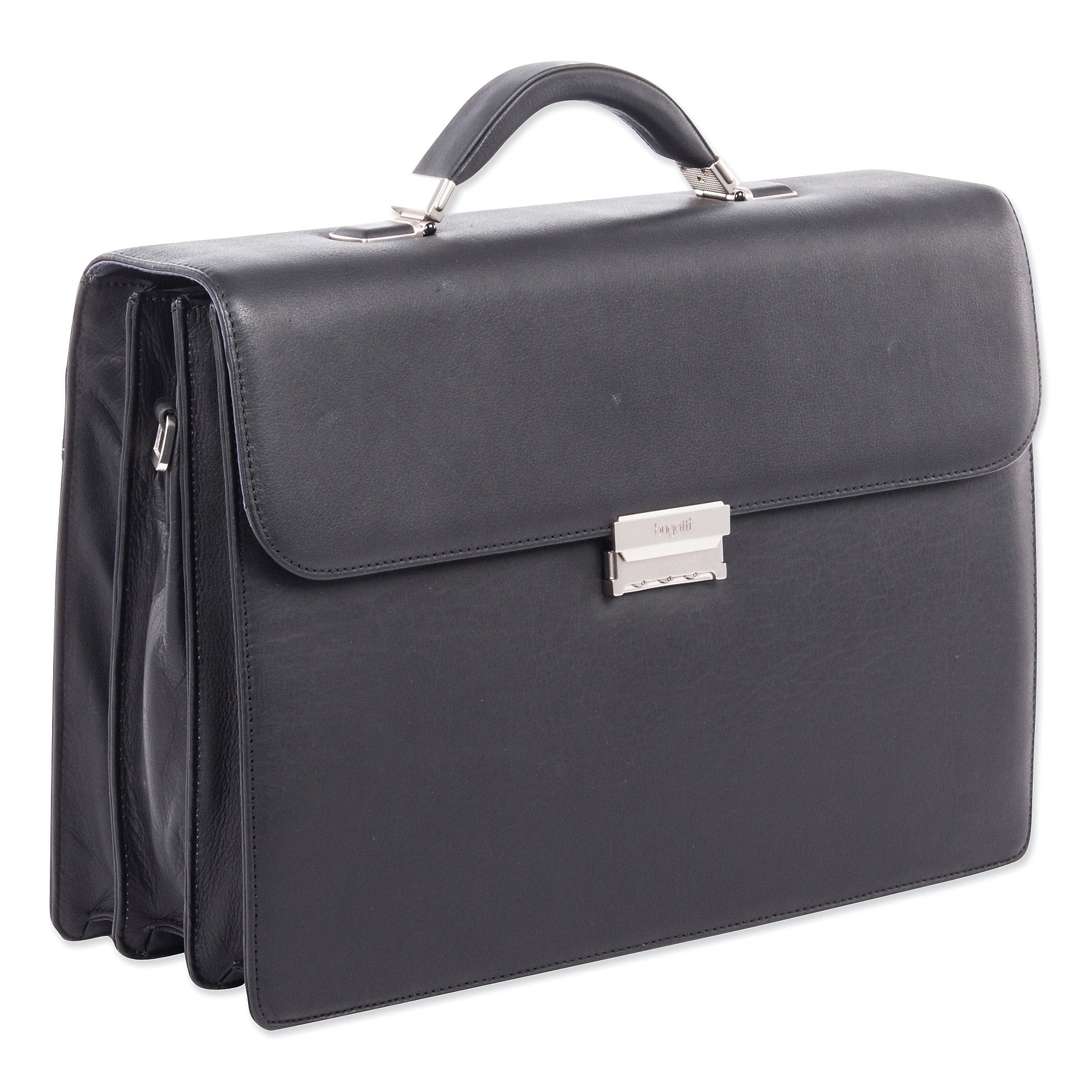 Swiss Mobility Milestone Briefcase, Holds Laptops 15.6", 5" x 5" x 12", Black (SWZ49545801SM)
