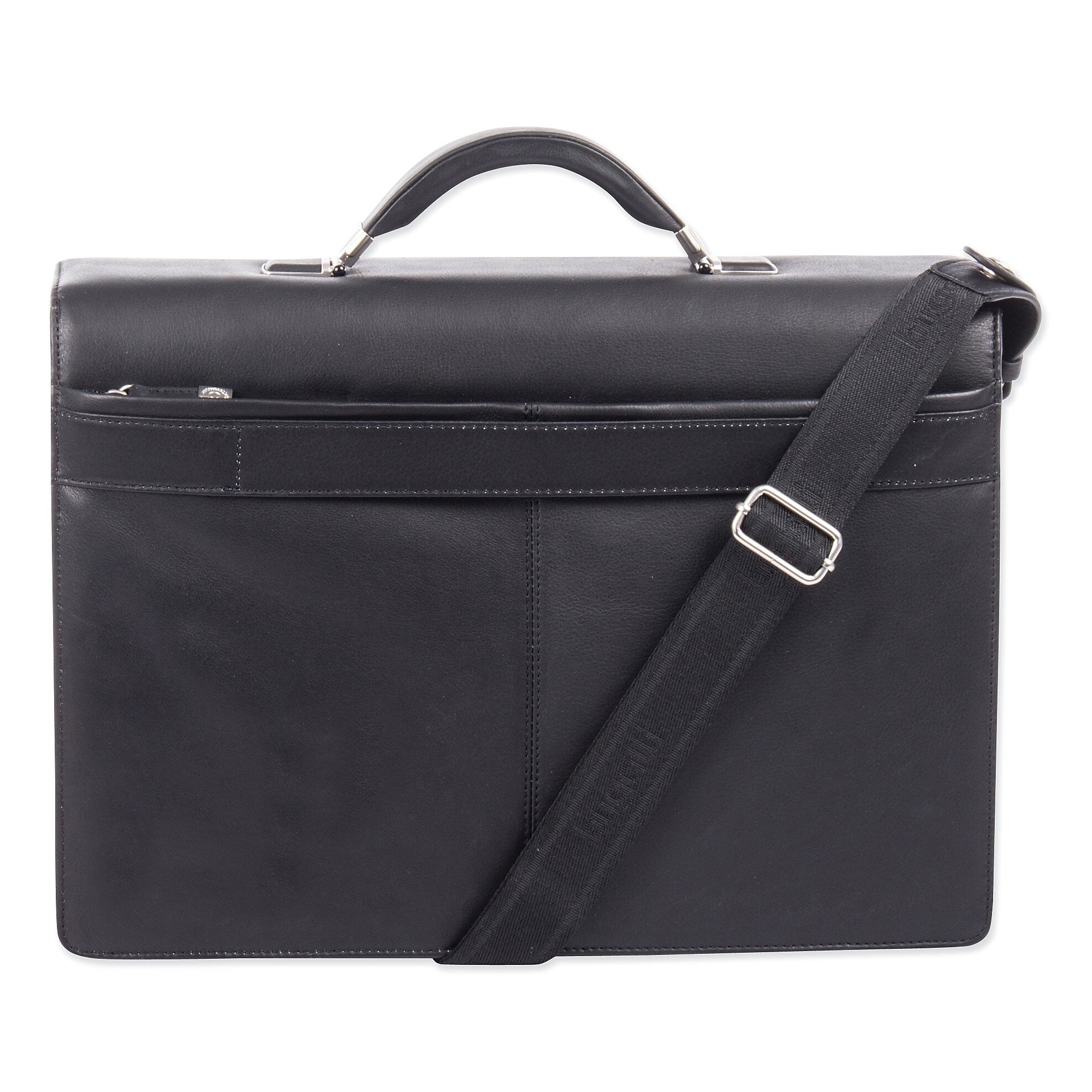 Swiss Mobility Milestone Briefcase, Holds Laptops 15.6", 5" x 5" x 12", Black (SWZ49545801SM)