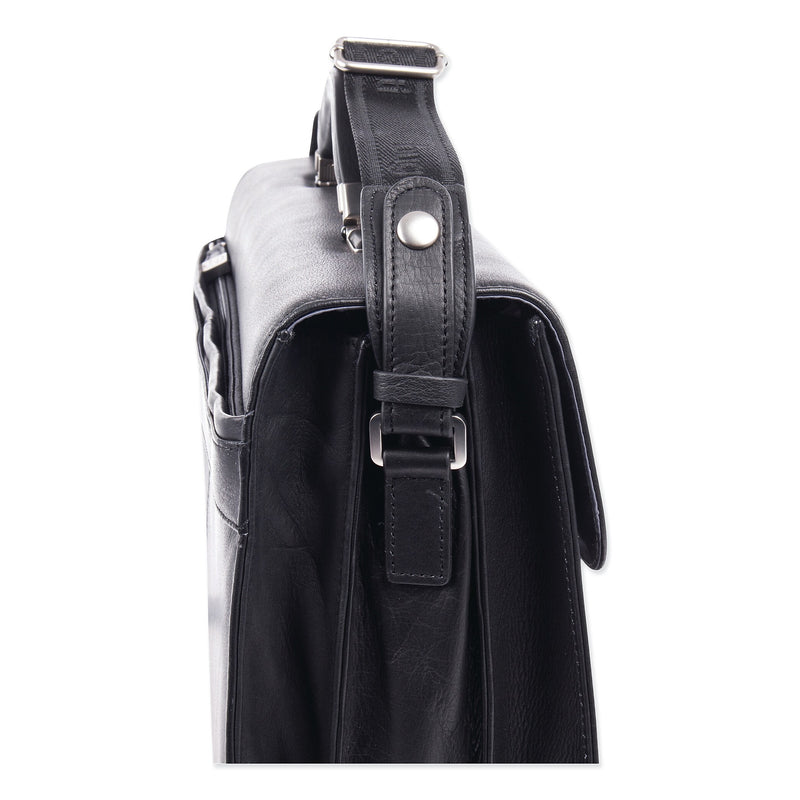 Swiss Mobility Milestone Briefcase, Holds Laptops 15.6", 5" x 5" x 12", Black (SWZ49545801SM)