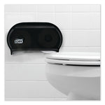 Tork Twin Standard Roll Bath Tissue Dispenser,12.75 x 5.57 x 8.25, Smoke (TRK59TR)