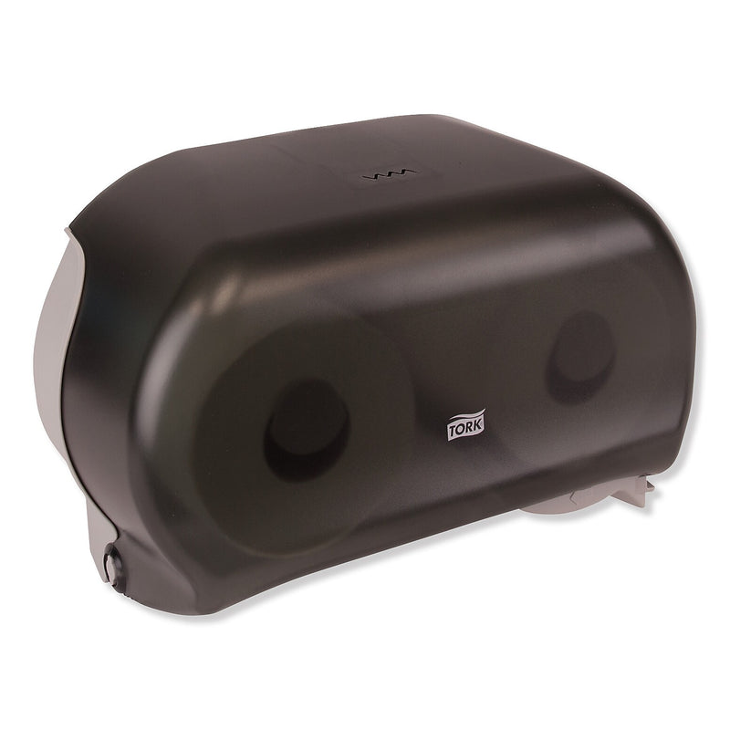 Tork Twin Standard Roll Bath Tissue Dispenser,12.75 x 5.57 x 8.25, Smoke (TRK59TR)