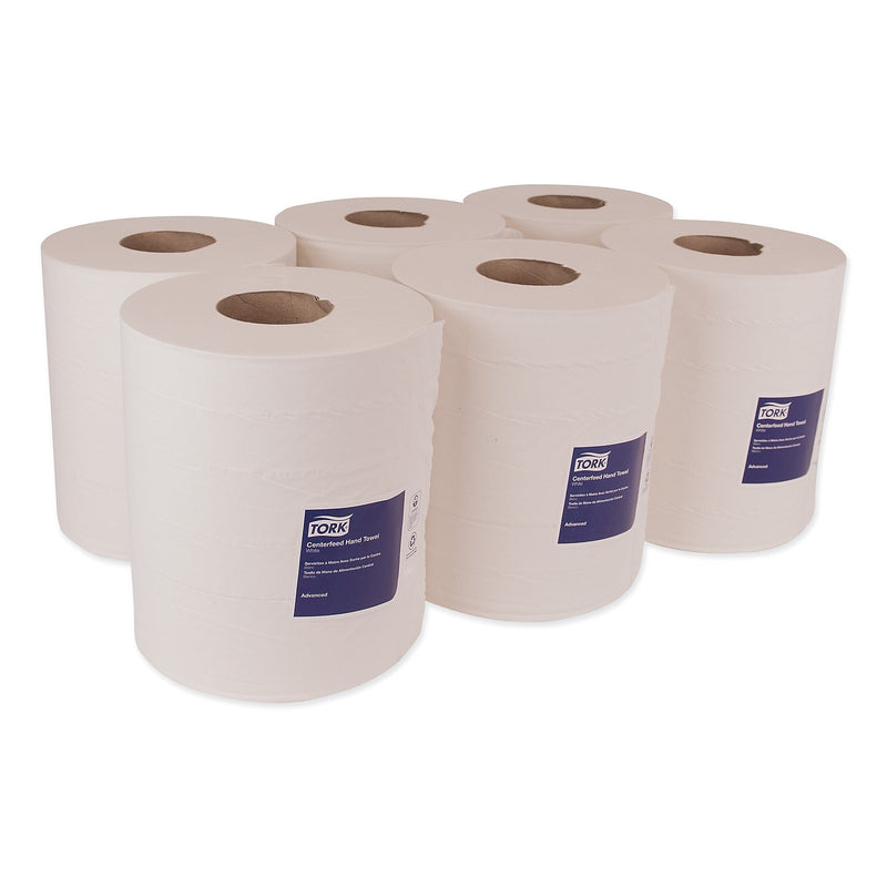 Tork Cleaning Towels, White, 600 Sheets/Roll, 6/Carton (TRK121201)