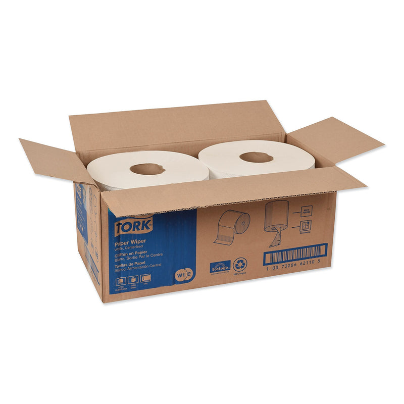 Tork Cleaning Wipers, White, 800 Sheets/Roll, 2/Carton (TRK130211B)