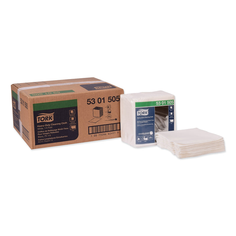 Tork Cleaning Cloths, White, 50 Cloths/Pack, 6/Carton (TRK5301505)