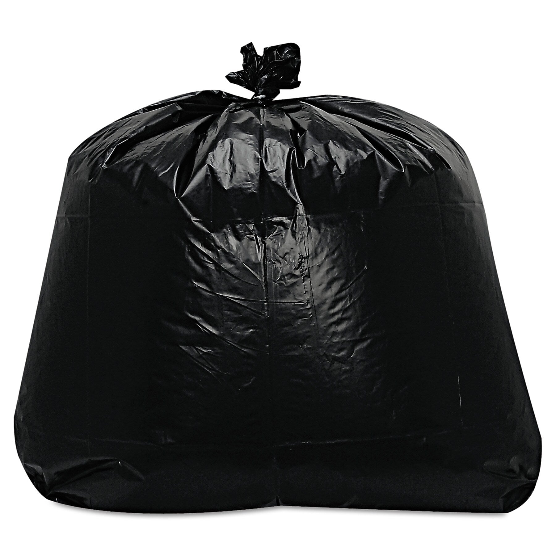 Trinity Low-Density Can Liners, 56 gal, 1.6 mil, 23" x 47", Black, 100/Carton (TRNML4347X)