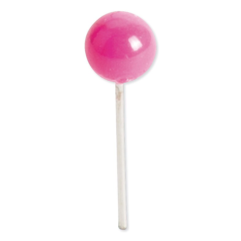 U Brands Map Push Pins, Plastic, Assorted, 1/2", 300/Pack (UBR3086U0624)