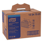 Tork Industrial Paper Wiper, 4-Ply, 12.8" x 16.5", Blue, 180/Carton (TRK13247501)