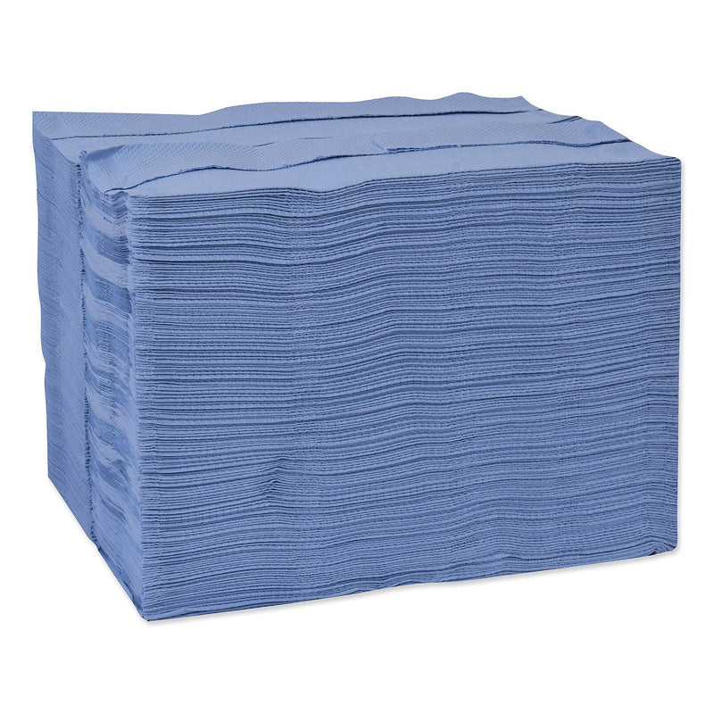 Tork Industrial Paper Wiper, 4-Ply, 12.8" x 16.5", Blue, 180/Carton (TRK13247501)