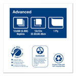 Tork Advanced Soft Minifold Dispenser Napkins, 1-Ply,13" x 12", Natural, 6000/CT (TRKD826E)