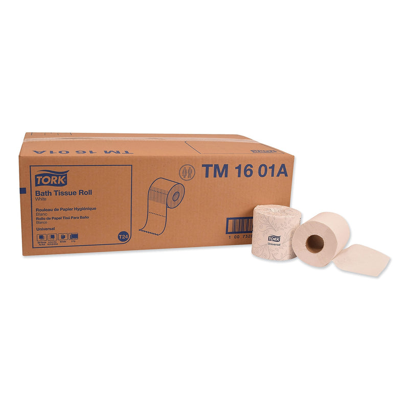 Tork Universal Bath Tissue, Septic Safe, 2-Ply, White, 500 Sheets/Roll, 48 Rolls/Carton (TRKTM1601A)
