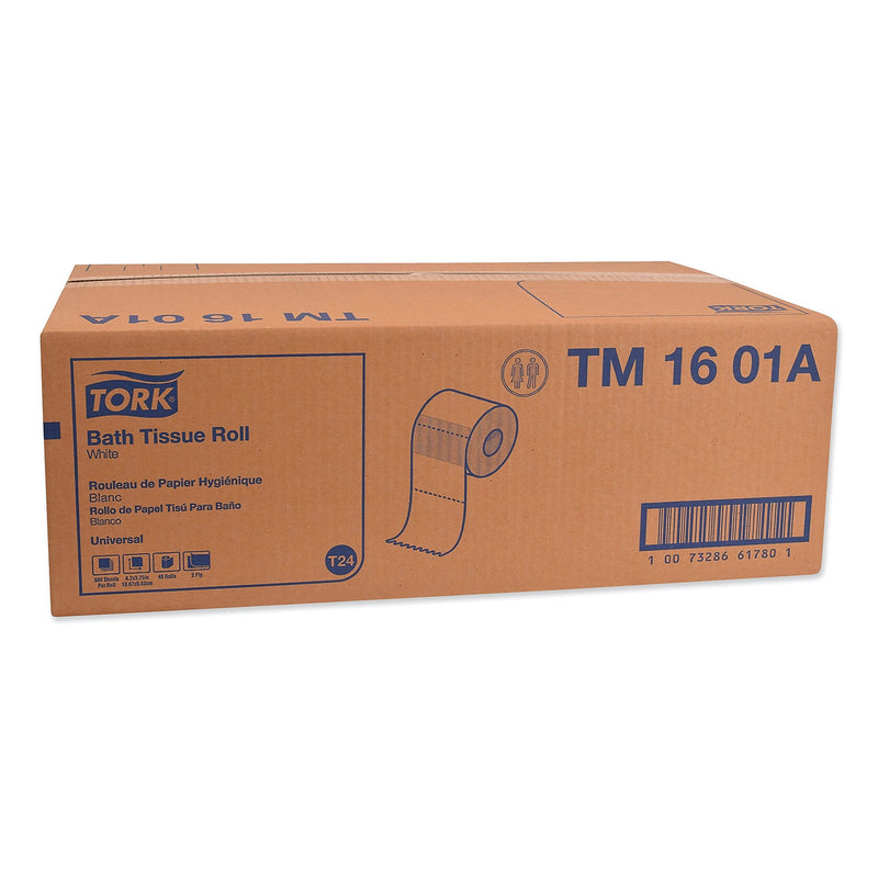 Tork Universal Bath Tissue, Septic Safe, 2-Ply, White, 500 Sheets/Roll, 48 Rolls/Carton (TRKTM1601A)