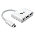 Tripp Lite USB 3.1 Gen 1 USB-C to HDMI 4K Adapter, USB-A/USB-C PD Charging Ports (TRPU44406NH4UC)