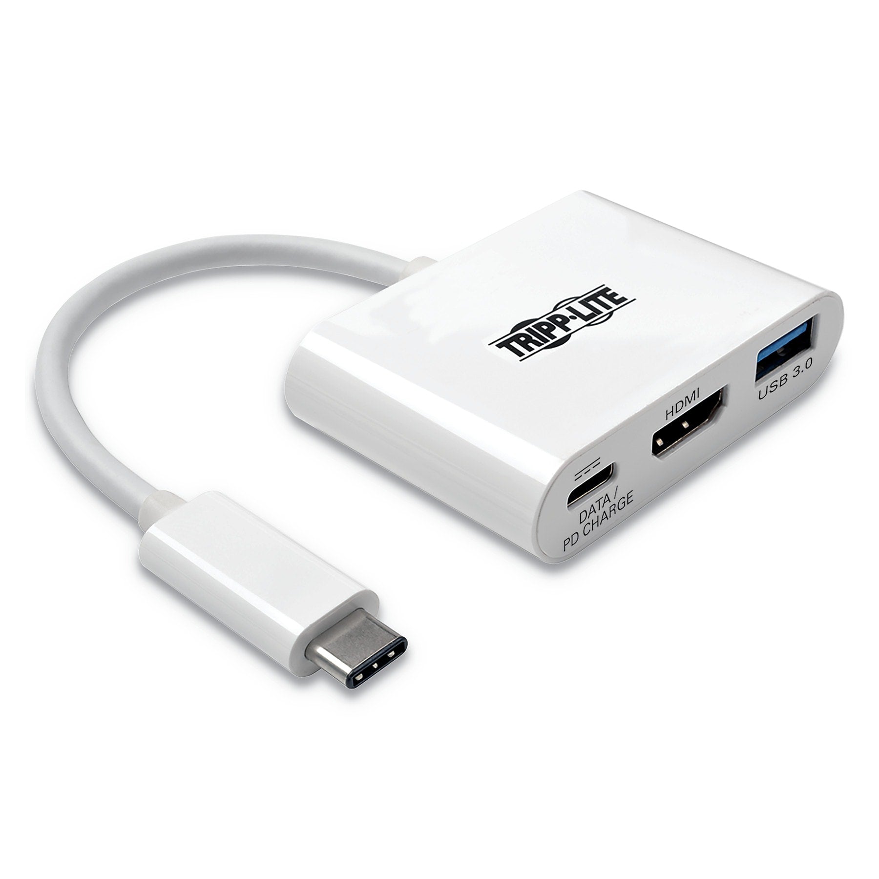 Tripp Lite USB 3.1 Gen 1 USB-C to HDMI 4K Adapter, USB-A/USB-C PD Charging Ports (TRPU44406NH4UC)