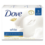 Dove White Beauty Bar, Light Scent, 3.17 oz, 12/Carton (UNI04090CT)