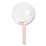 U Brands Fashion Sphere Push Pins, Plastic, Clear/Rose Gold, 7/16", 100/Pack (UBR3089U0624)