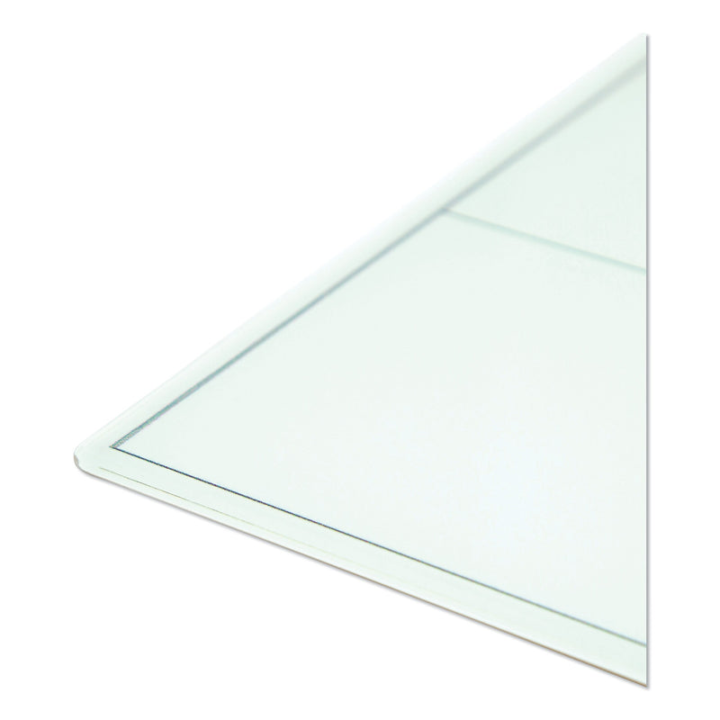 U Brands Floating Glass Dry Erase Undated One Month Calendar, 48 x 36, White (UBR3969U0001)