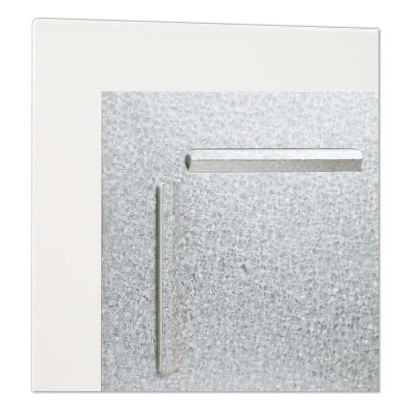 U Brands Floating Glass Dry Erase Undated One Month Calendar, 48 x 36, White (UBR3969U0001)