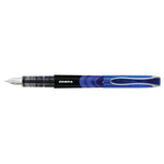 Zebra Fountain Pen, Fine 0.6mm, Blue Ink/Barrel, Dozen (ZEB48320)
