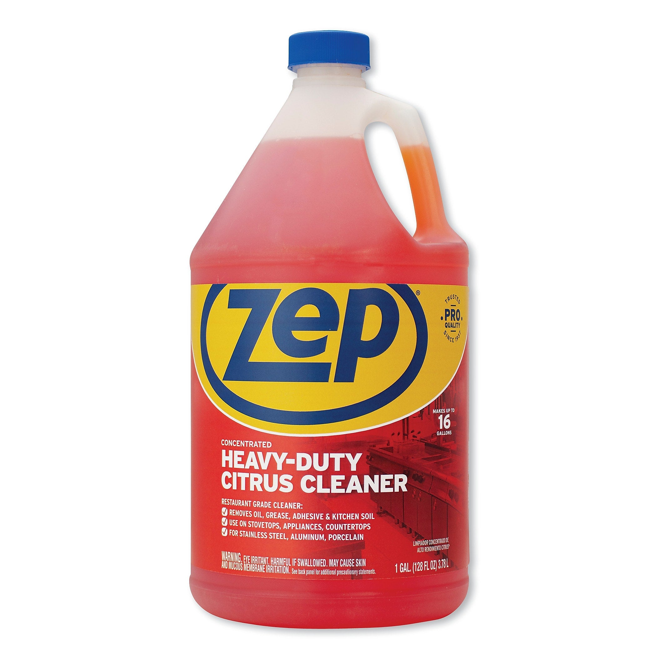 Zep Commercial Cleaner and Degreaser, 1 gal, 4/Carton (ZPEZUCIT128CT)