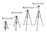 CODi Adjustable Camera Tripod, 21" - 55", Black (A01400)
