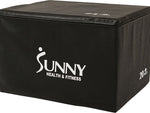 Sunny Health & Fitness Black 3-in-1 Plyo Box, 440 Lbs. (NO. 085)