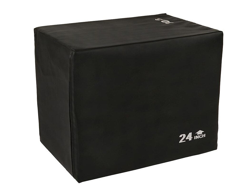 Sunny Health & Fitness Black 3-in-1 Plyo Box, 440 Lbs. (NO. 085)