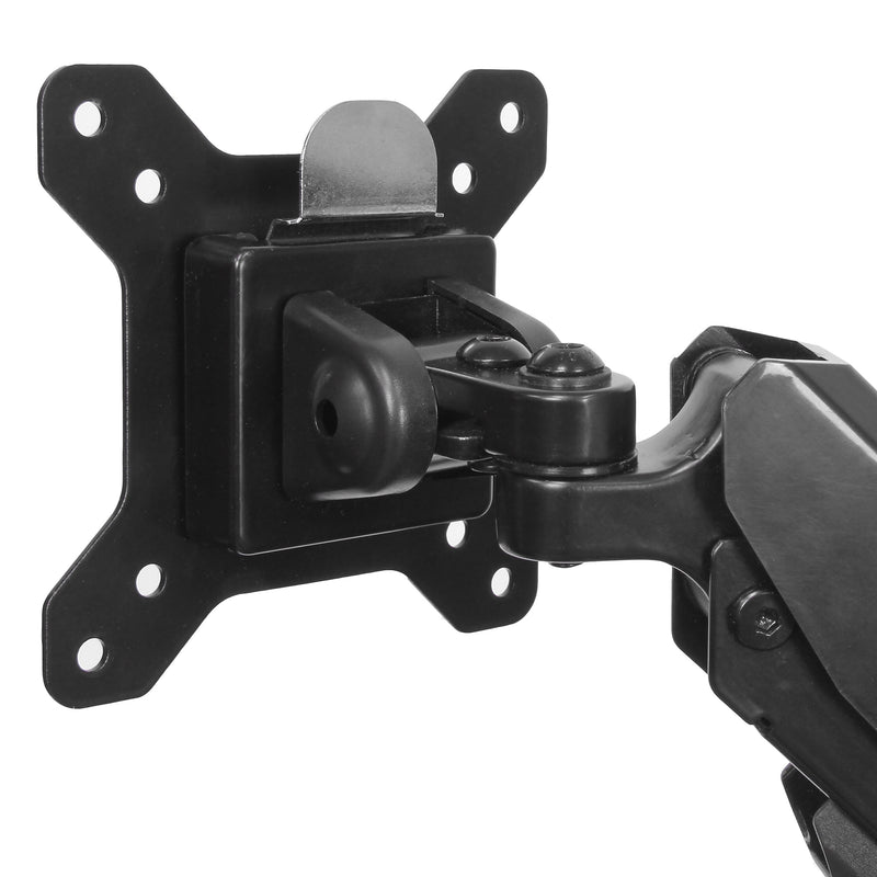 StarTech Dual Monitor Arm, One-Touch Height Adjustment Adjustable, Up to 30", Black (ARMSLIMDUO)