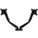 StarTech Dual Monitor Arm, One-Touch Height Adjustment Adjustable, Up to 30", Black (ARMSLIMDUO)