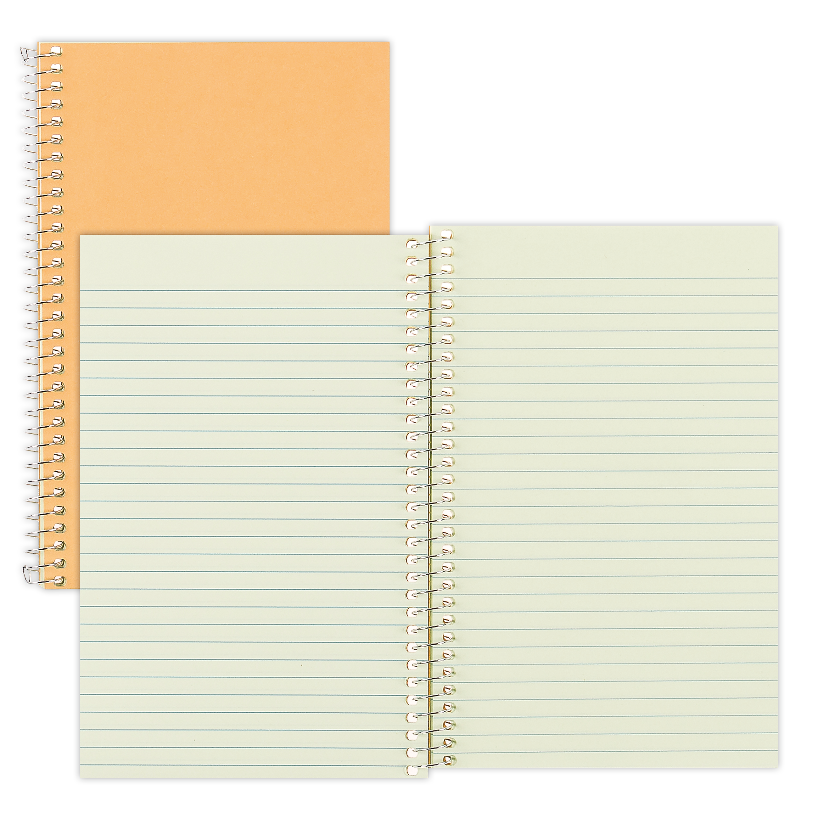 Rediform Brown Board Cover 1-Subject Notebooks, 5" x 7.75", Narrow Ruled, 80 Sheets, Brown (RED33002)
