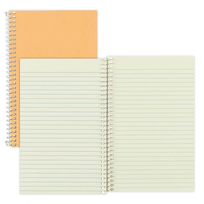 Rediform Brown Board Cover 1-Subject Notebooks, 5" x 7.75", Narrow Ruled, 80 Sheets, Brown (RED33002)