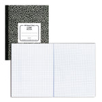 National Brand 1-Subject Composition Notebooks, 7.88" x 10", Quad, 80 Sheets, Black (RED43475)