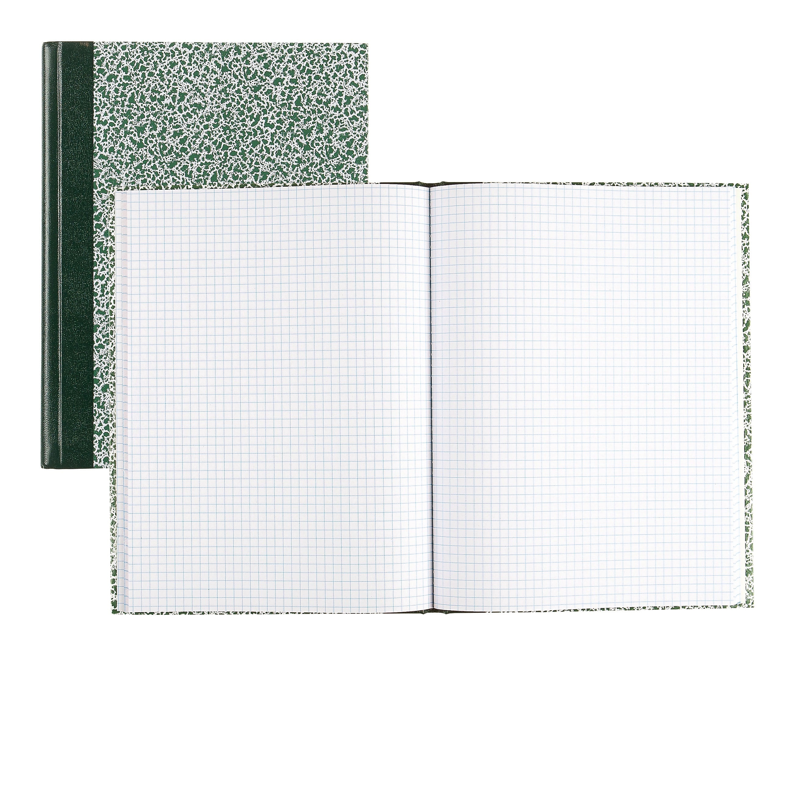National Brand Laboratory 1-Subject Computation Notebooks, 7.88" x 10.13", Quad, 96 Sheets, Green (53110)