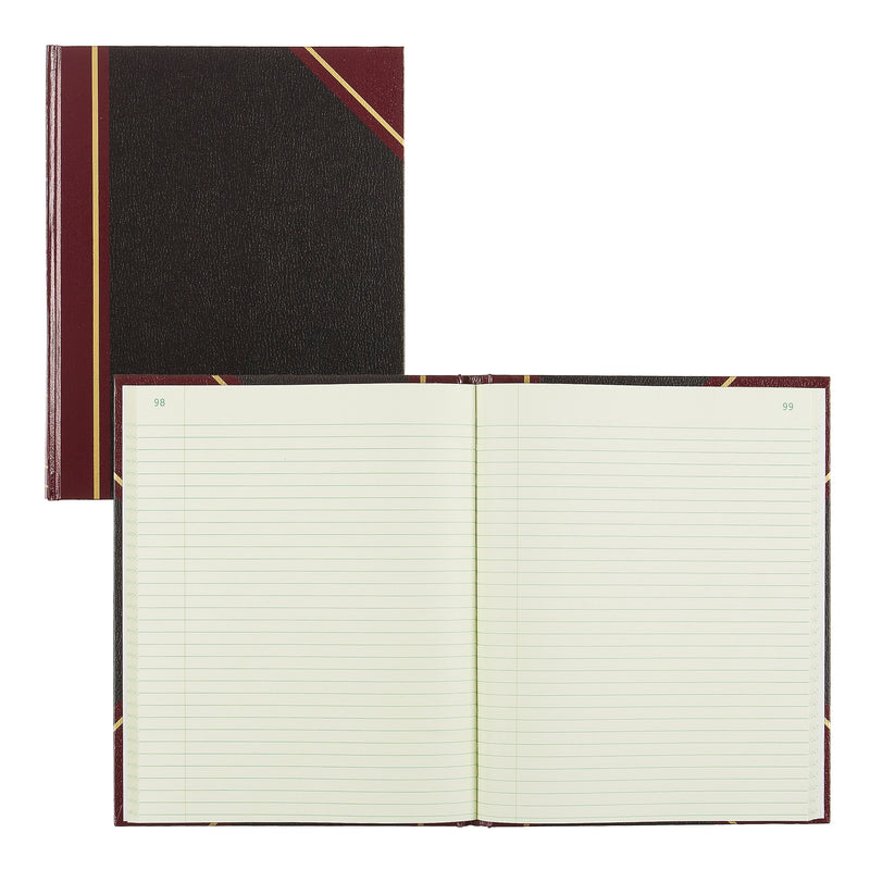 Rediform Texhide Record Book, 7 7/8" x 10", Black, 152 Sheets/Book (56231)