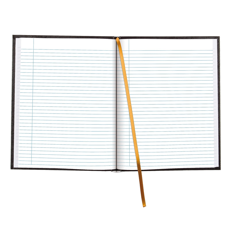 Blueline Executive Hardcover Journal, 8.5" x 10.75", College Ruled, Black, 150 Pages (A10.81)