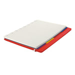 Filofax A5 Classic Bright 4-Subject Professional Notebooks, 5.8" x 8.25", College Ruled, 56 Sheets, Red (B115008U)