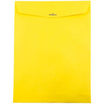JAM Paper Open End Clasp #13 Catalog Envelope, 10" x 13", Yellow, 100/Box (900906710)