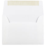 JAM Paper A7 Strathmore Invitation Envelopes, 5.25 x 7.25, Bright White Wove, 25/Pack (STTW711)