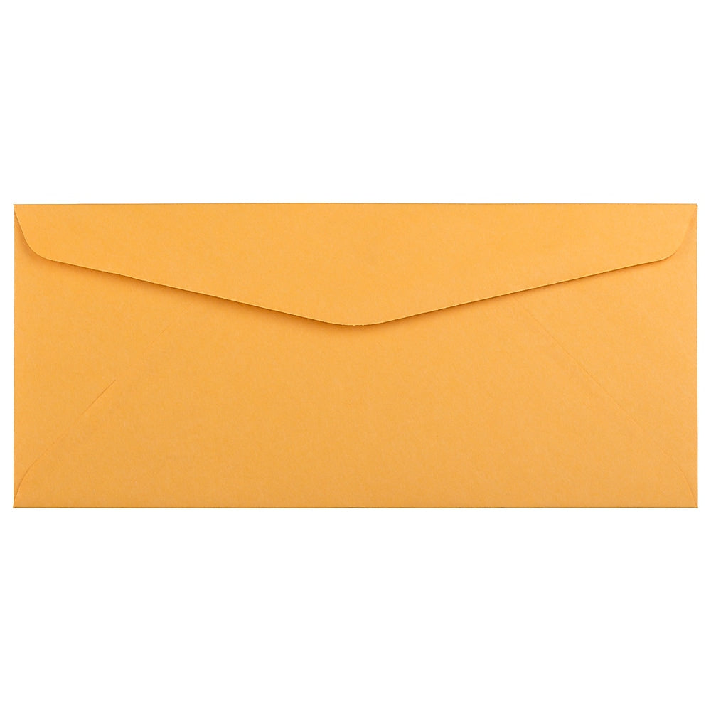 JAM Paper #10 Kraft Business Envelope, 4 1/8" x 9 1/2", Brown Kraft, 1000/Carton (3984B)