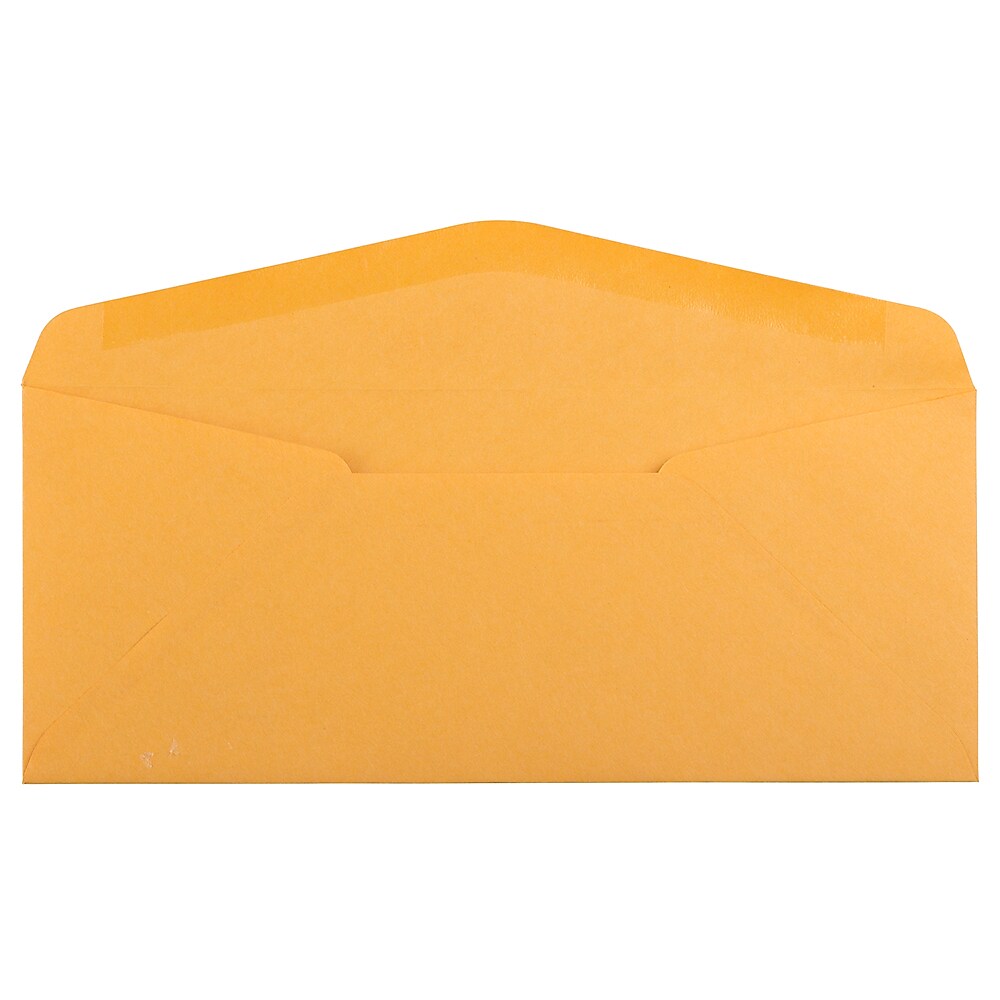 JAM Paper #10 Kraft Business Envelope, 4 1/8" x 9 1/2", Brown Kraft, 1000/Carton (3984B)
