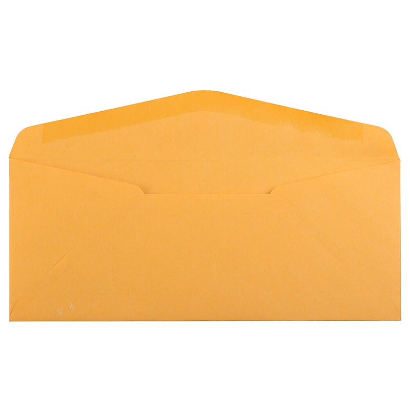 JAM Paper #10 Kraft Business Envelope, 4 1/8" x 9 1/2", Brown Kraft, 1000/Carton (3984B)